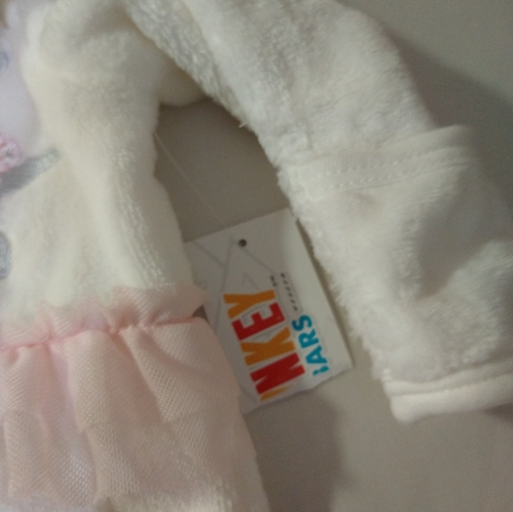 baby girls white fleece monkey bars onesie nwt - Picture 10 of 17